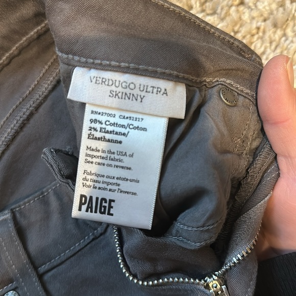 Paige verdugo ultra skinny size 25 grey denim - Picture 4 of 5